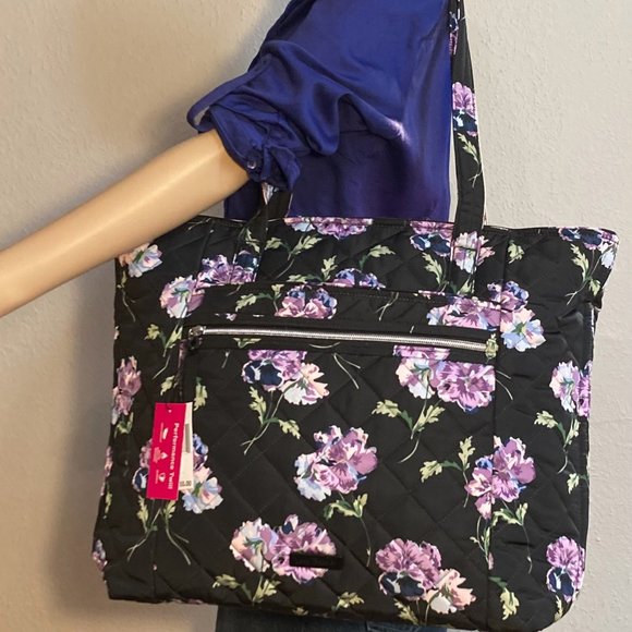 Vera Bradley Bags Vera Bradley Large Vera Tote In Floating Plum